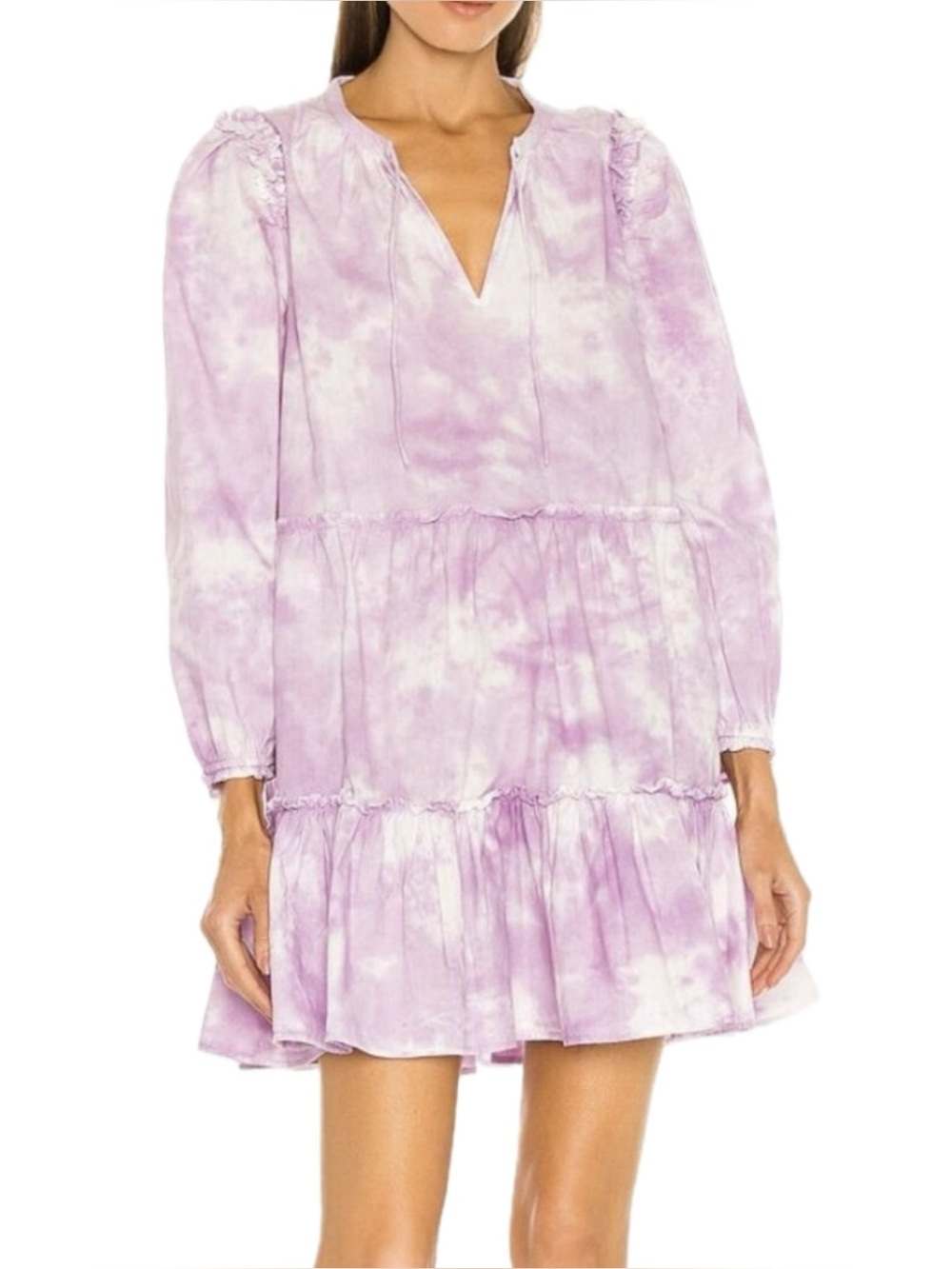Generation Love Rumi Tie Dye Mini Dress in Lilac